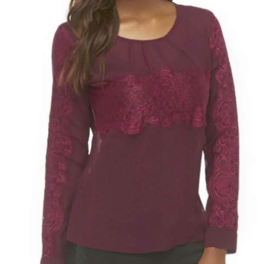 Kardashian‎ Kollection blouse Long Sleeve size L